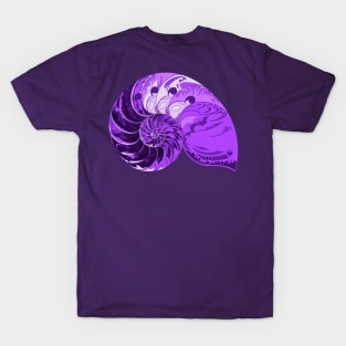 Pop Art Tears of the Indigo Nautilus - Geometric Art - Septcho21 T-Shirt